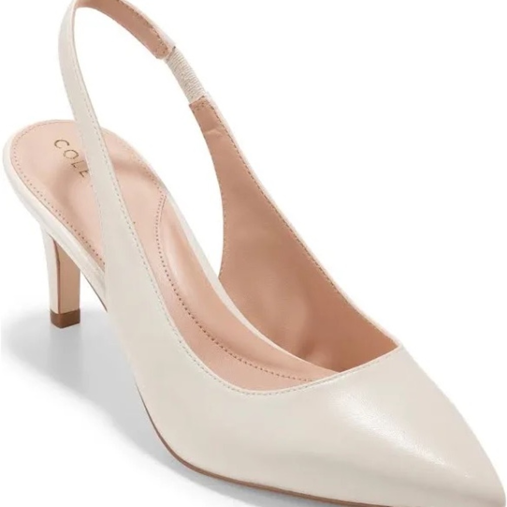 Cole Haan Cream Heels Elegant Design